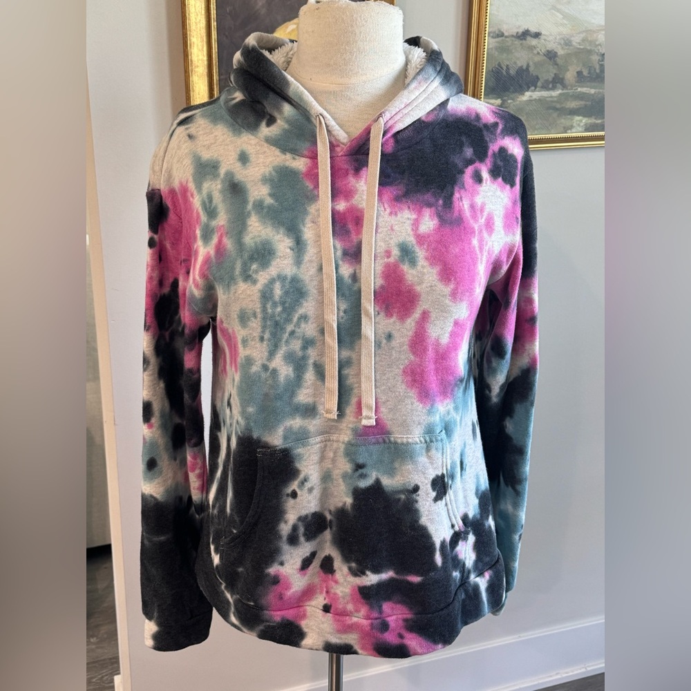 Vanilla Star Tie Dye Hoodie Sweatshirt Medium